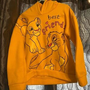 Disney Yellow Lion King Sweatshirt Hoodie